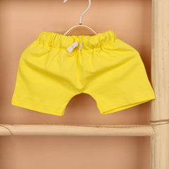 Kids Organic Cotton Co-Ord Set | T-Shirt & Shorts | Lemon