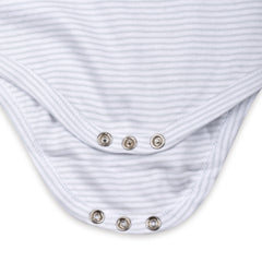 Baby Organic Cotton Onesie | Blue Stripe | 6-12 Months | Pack of 1