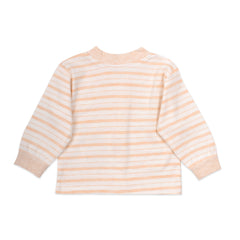 Baby's Warm Unisex Cotton Suit Set - 1 Pajama and 1 Shirt - Peach