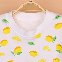 Kids Organic Cotton Co-Ord Set | T-Shirt & Shorts | Lemon