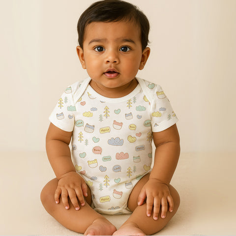 Baby Home Coming Outfit Set | Baby Shower Gift Hamper | Baby Essential Clothes Set | Joyworld | 0-3 Months | Pack of 7