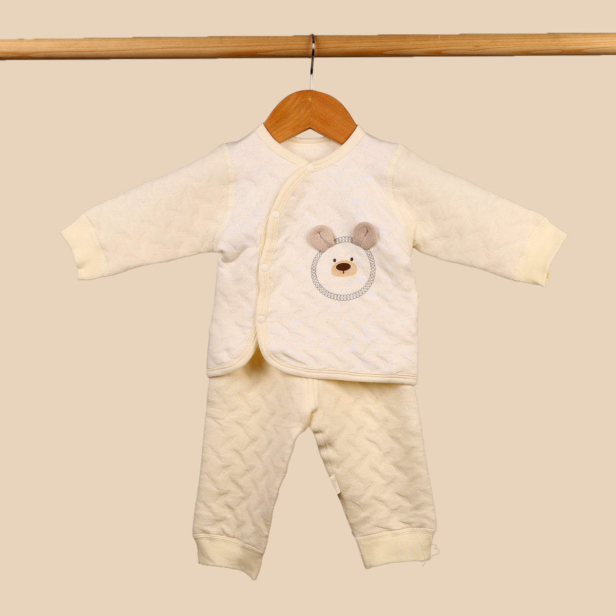 Winter Warm Full Sleeve Co-ord Sets For Baby | Cotton Baby Clothing Set | Bunny | 0-6 Months | Set of 1