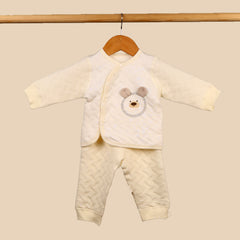 Winter Warm Full Sleeve Co-ord Sets For Baby | Cotton Baby Clothing Set | Bunny | 0-6 Months | Set of 1