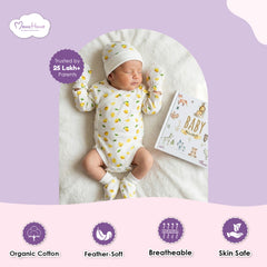 Moms Home Newborn Baby Homecoming Gift Set | Newborn Essential Gift Hamper | Soft, Gentle & Thoughtful Newborn Gift | Pack of 5