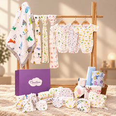New Born Baby Essentials Gift Combo Box -0-6 Months- 35 Items