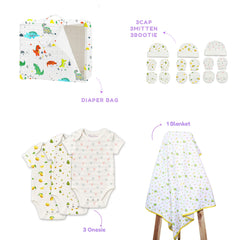 New Born Baby Essentials Gift Combo Box -0-6 Months- 35 Items + 1 Free Diaper Bag