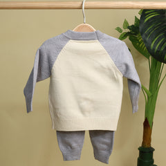 Winter Warm Woollen Full Sleeve Co-ord Sets For Baby | Bunny | Set of 1