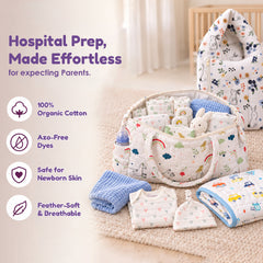 New Born Hospital Bag Essentials Combo-0-6 Months- 39 Items