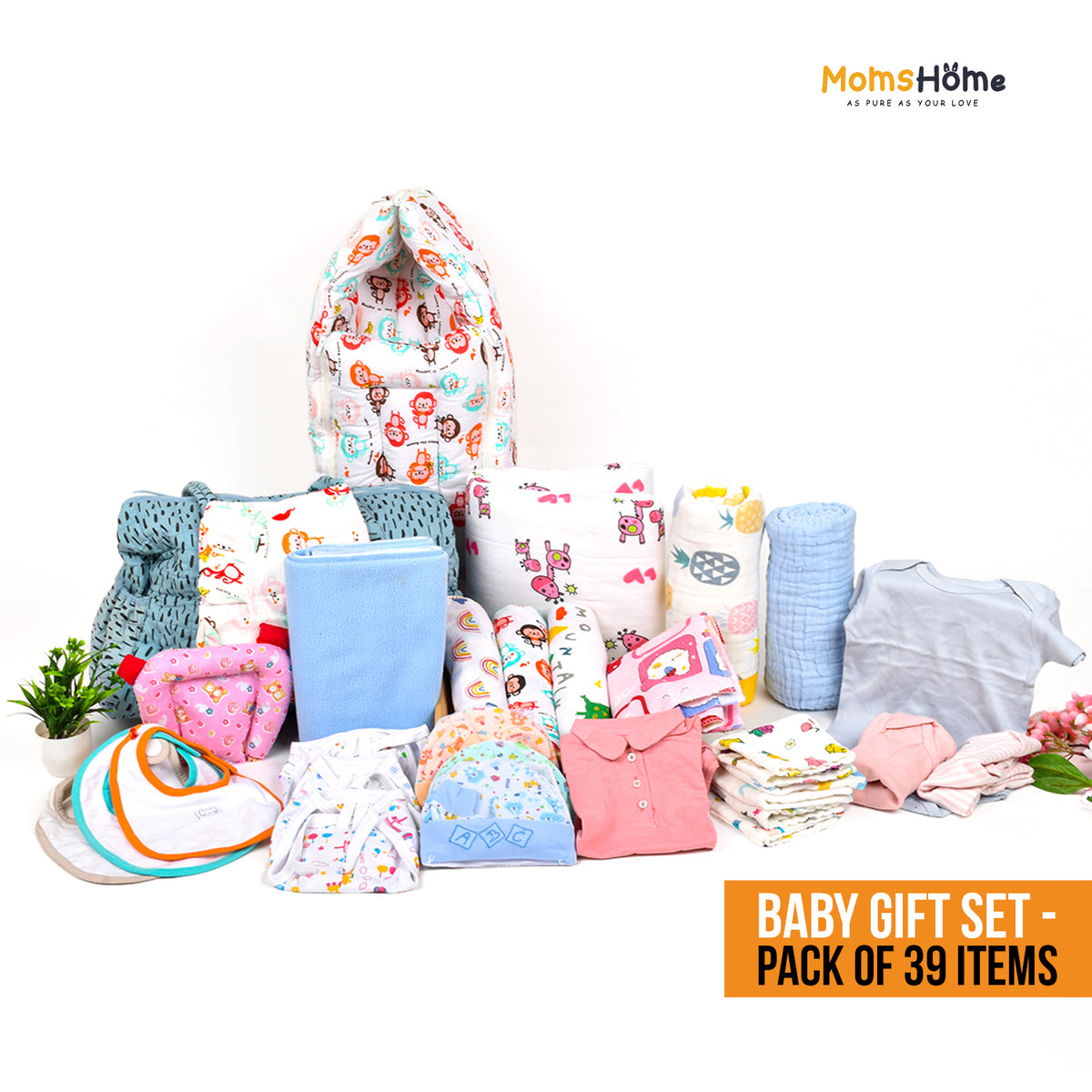 New Born Hospital Bag Essentials Combo-0-6 Months- 39 Items