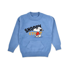 Organic Cotton Unisex Baby Winter Sweaters - Blue