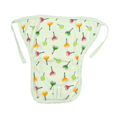 Mom's Home Baby Unisex Printed Cotton Cushioned Nappies Combo-Pack of 2 Mix Design(0-3 Months)