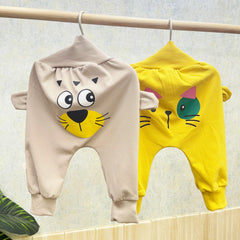 Organic Cotton Baby Pants | Baby Warm Pajama | Winter Wear Pants | Pack of 2