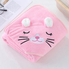 Designer Hooded Bath Towel | Pink