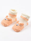 Moms Home Kids Unisex Organic Cotton Ankle-Length Antiskid Bootie Socks, 0-6 Months