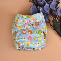 Baby Reusable Cotton Printed Pocket Diapers With 1 Inserts - Pack of 1 Panda