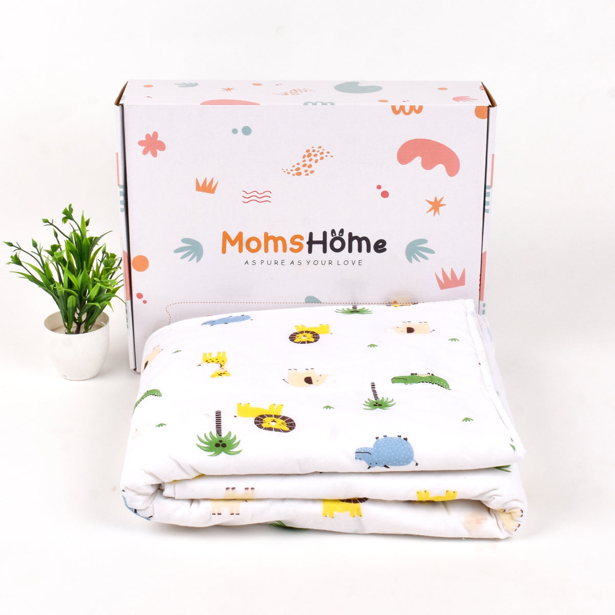 Baby AC Quilt Organic Cotton  - Lion - 0-3 Years - 110X120Cms