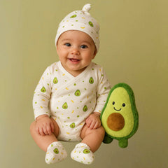Organic Cotton Baby Clothing Set |  Baby Essential Clothes For Boys & Girls | Baby Shower Gift Hamper | 0-6 Months | Avocado | Pack of 6