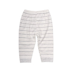 Baby's Warm Unisex Cotton Suit Set - 1 Pajama and 1 Shirt - Grey