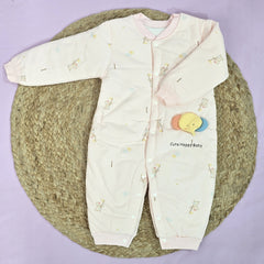 Organic Cotton Full Body Romper For Baby | Elephant | Pack of 1