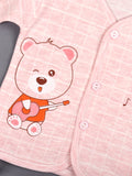 Baby's Warm Unisex Cotton Suit Set - 1Pajama and 1Shirt- Pink Check