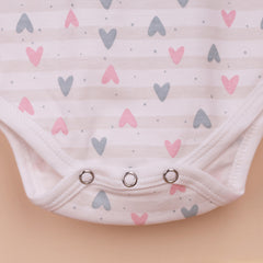 Organic Cotton Baby Full & Half Sleeve Onesie | Little Hearts | Pack of 2