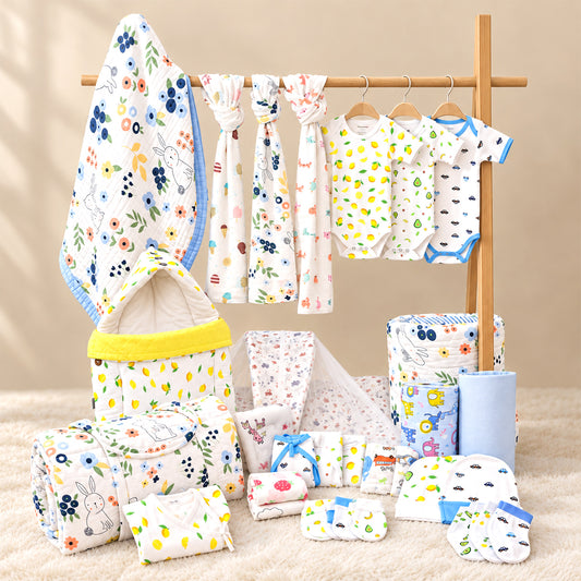 New Born Baby Essentials Gift Combo Box -0-6 Months- 40 Items