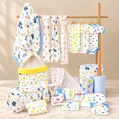 New Born Baby Essentials Gift Combo Box -0-6 Months- 40 Items