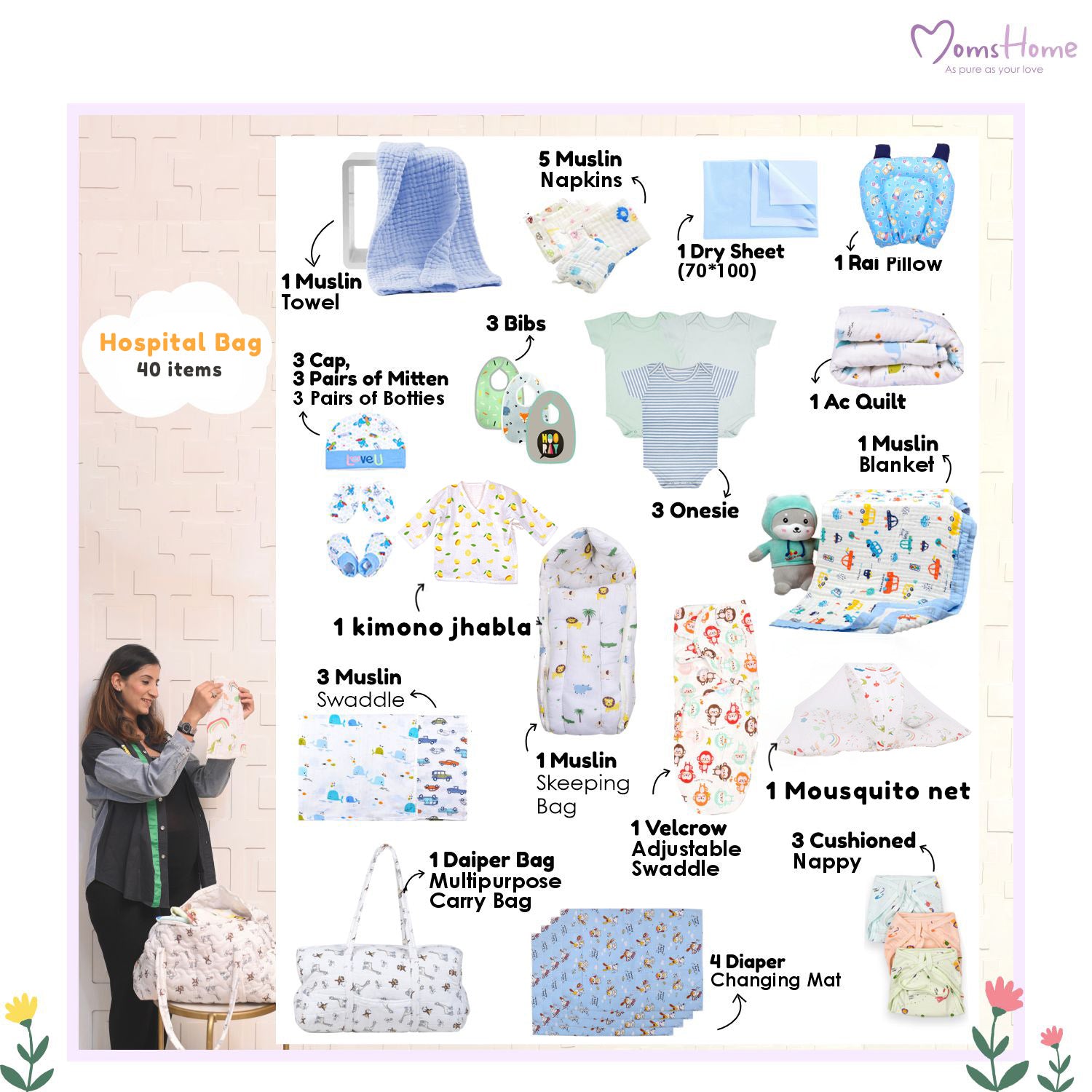 Newborn Essentials On A Budget New Born Baby Essentials Gift Combo