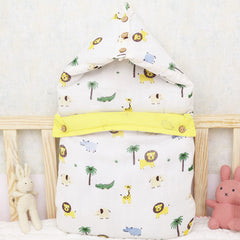 Baby Sleeping Bag And Carry Nest | Cotton Bedding Set For Infants And New Born Baby | Portable And Travel Friendly | 0-6 Months