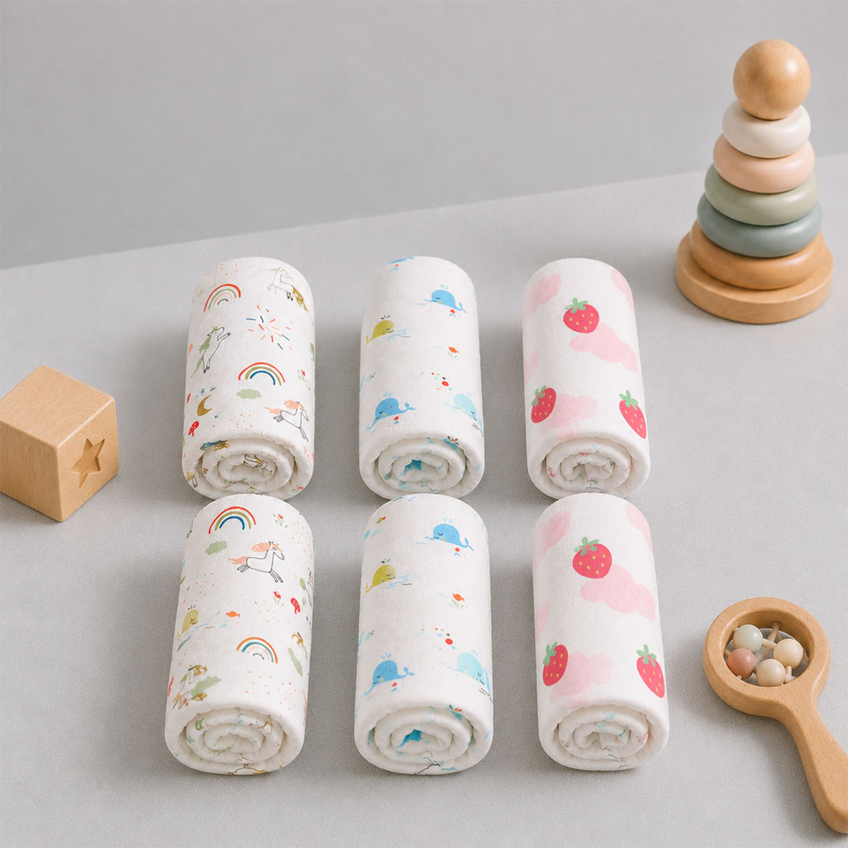 Baby Muslin Napkins | 0-3 Yrs | Buy 3 Get 3 Free