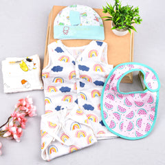Newborn  Unisex Baby essential Combo - Multicolor  - 7 Items