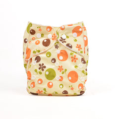 Baby Reusable Cotton Printed Pocket Diapers With 1 Inserts - Pack of 1 Flower