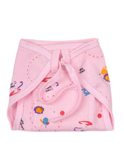 Baby Boy and Baby Girl Printed Cotton Cushioned Nappies Combo - Pack of 1