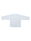 Baby's Warm Unisex Cotton Suit Set - 1Pajama and 1Shirt- Blue Check