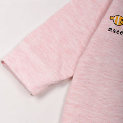 Baby's Warm Unisex Cotton Suit Set - 1 Pajama and 1 Shirt - Pink
