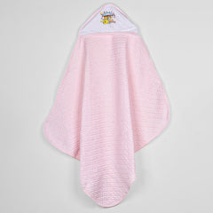 Moms Home Designer Ultra Soft Cotton Baby Hooded Bath Towel | Pack Of 2