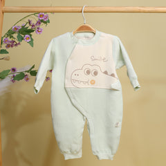 Organic Cotton Full Body Romper For Baby | Whale | Pack of 1