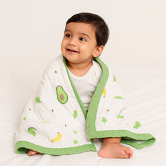 Organic Cotton 6 Layer Muslin Blanket | Super Soft Cotton Kids Blanket | 100X70 CM | 0-12 Months | Pack of 1