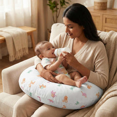Organic Cotton Multipurpose Feeding | Nursing Pillow | 0-12 Months