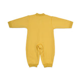 Baby Organic Cotton Baby Full Length Winter Romper | Hello, Yellow
