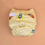 Baby Reusable Cotton Printed Pocket Diapers With 1 Inserts - Pack of 1 Rocket