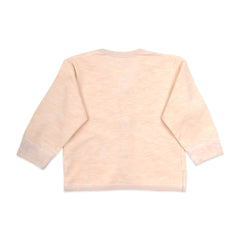 Baby's Warm Unisex Cotton Suit Set - 1 Pajama and 1 Shirt - Peach
