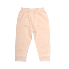 Baby's Warm Unisex Cotton Suit Set - 1 Pajama and 1 Shirt - Peach
