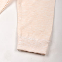 Baby's Warm Unisex Cotton Suit Set - 1 Pajama and 1 Shirt - Peach