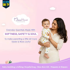 Rakhi Gift Set | Muslin Swaddle, Hooded Towel & Rakhi | Perfect For 0-12 Months | Pack of 3