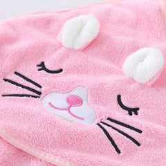 Designer Hooded Bath Towel | Pink