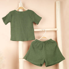 Organic Cotton Kids Co-Ord Set | T- Shirt & Short | Pack of 2