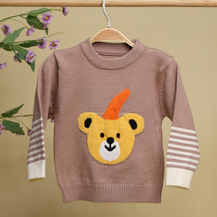 Winter Warm Woollen Full Sleeve Sweater For Baby | Bear | Pack of 1