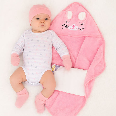 Organic Cotton Baby Essentials Gift Set | Baby Shower Gift Hamper | Baby Clothing Gift Combo | Pack of 7