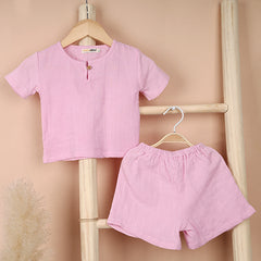 Organic Cotton Kids Co-Ord Set | T- Shirt & Short | Pack of 2